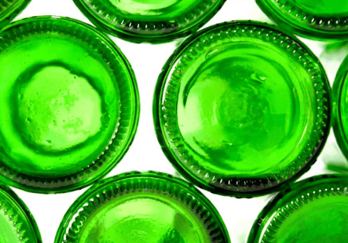 bouteille en verre verte - photo instagram année du verre 2022
