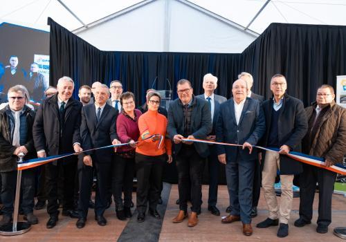 SYMEVAD - inauguration centre de tri dec 2025  - coupure ruban- credit photo Melmiès