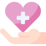 picto avec une main et un coeur