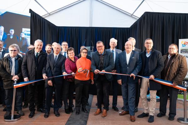 SYMEVAD - inauguration centre de tri dec 2025  - coupure ruban- credit photo Melmiès