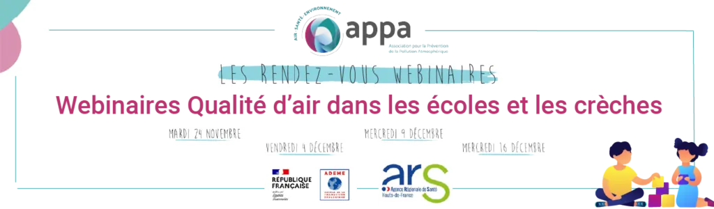 Webinaires Qualité de l'’air dans les écoles et les crèches