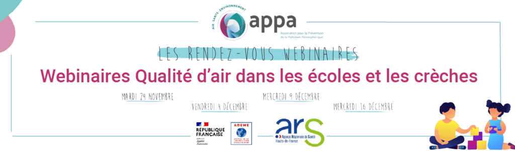 Webinaires Qualité de l'’air dans les écoles et les crèches