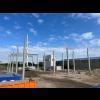 SYMEVAD- phase 2 travaux extension centre de tri - vue globale installation poteaux et murs bétons